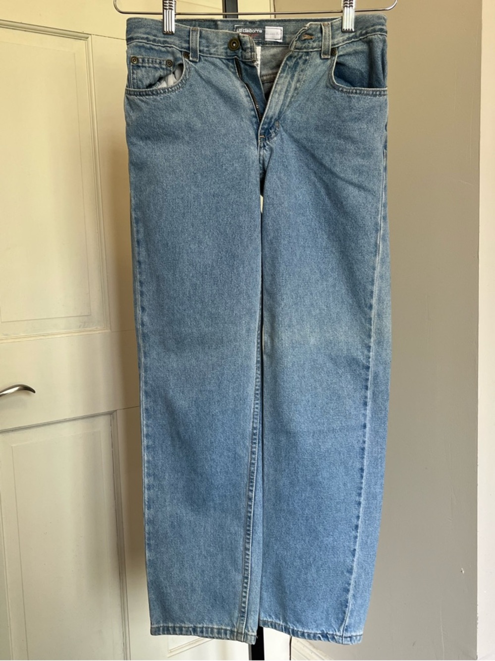 Liz Claiborne Light Blue Straight-Leg Jeans